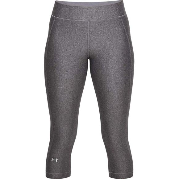 Under Armour Women's HeatGear Pull-On Capri Legging Stretch Charcoal XS, $35 NWT - Picture 3 of 6